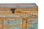 GINER Y COLOMER - Baûl de Rangement Artisanal en Bois Recyclé Multicolor - Coffre 80x40x40 cm, Grande Capacité, avec Ouverture Supérieure